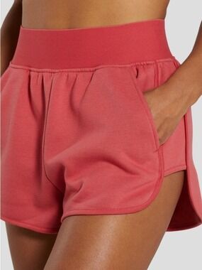 Gymshark Legacy Fitness Shorts Small Brick Red Coral Pink High Waisted Rare OG